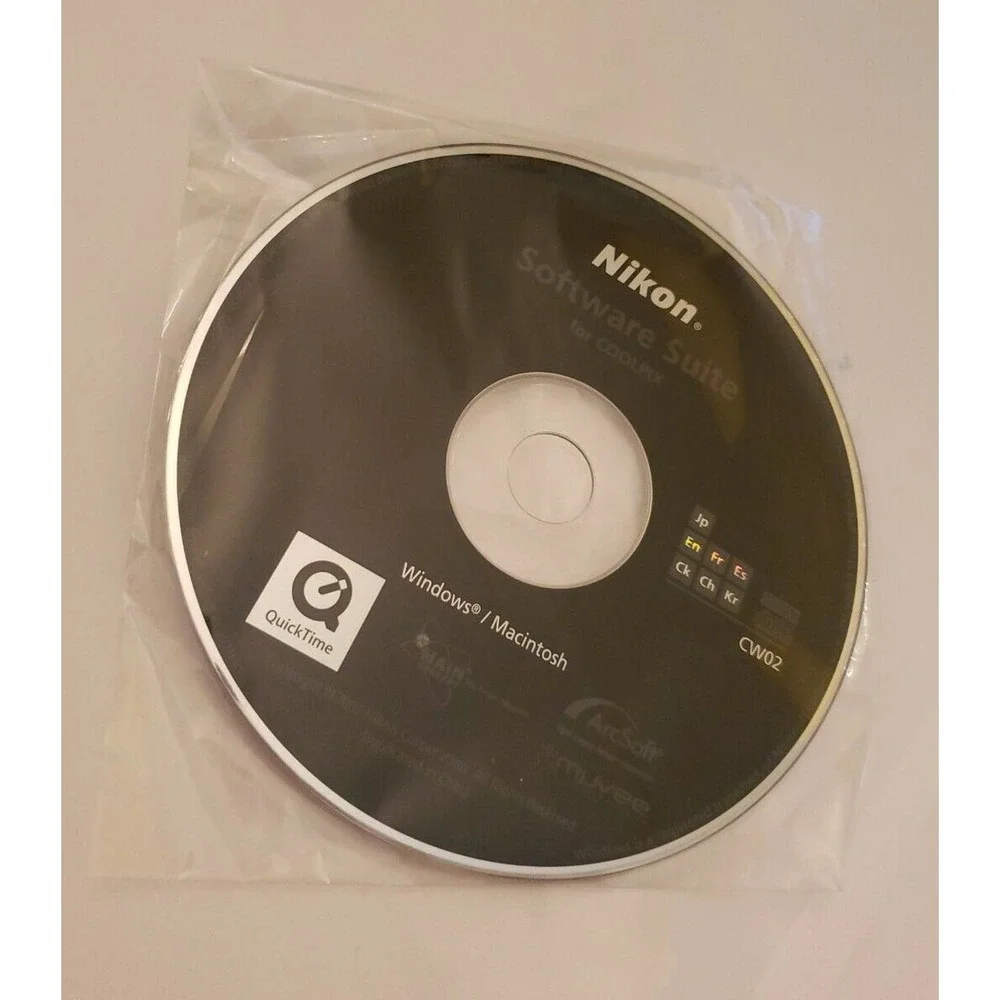 NEW Nikon software suite for Coolpix digital camera CD ROM Windows / Mac CW02